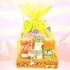 Decorated Hamper Basket With Snacks (Yellow)