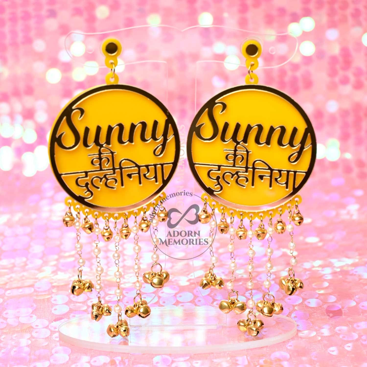 Name store written earrings