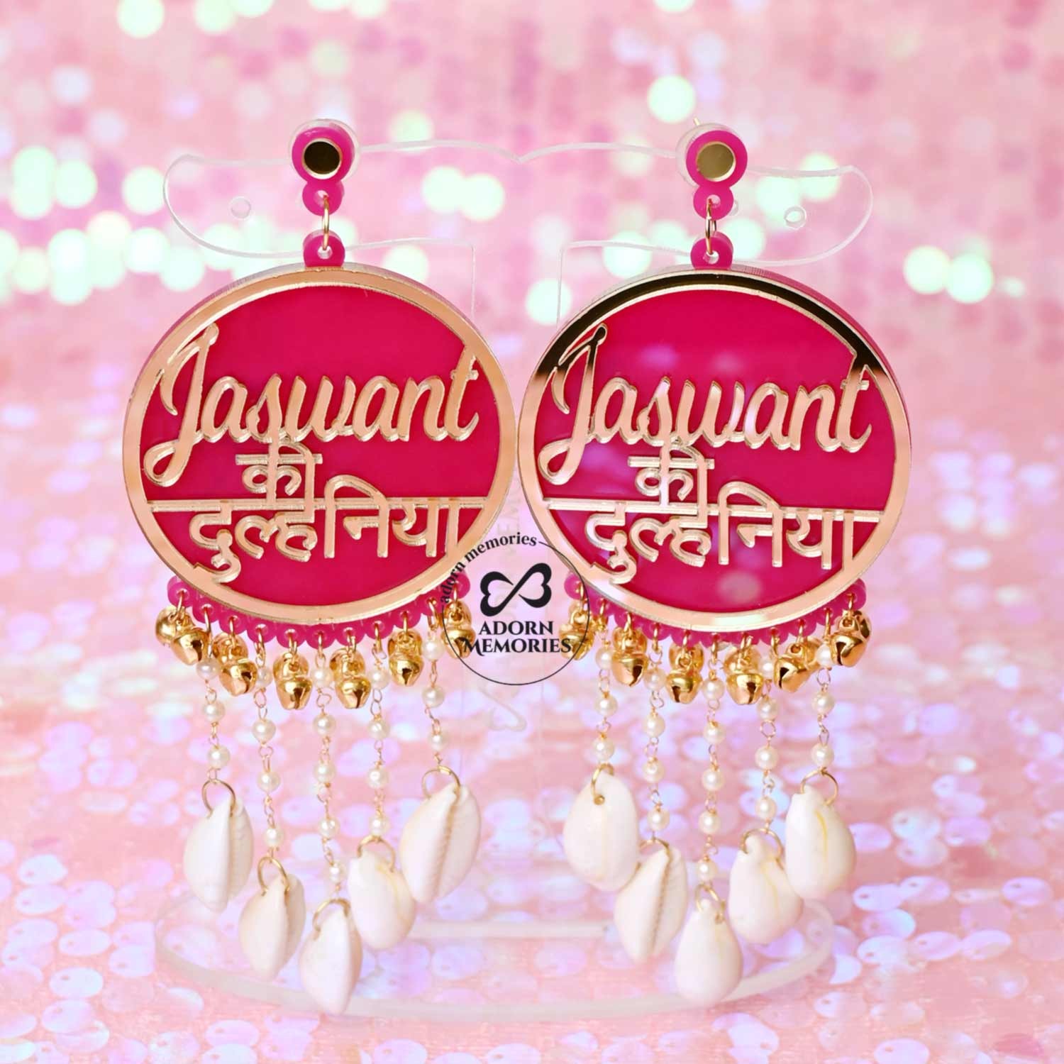 Personalized Dulhaniya Earrings in Hindi, Marathi – Saubhagyavati.in