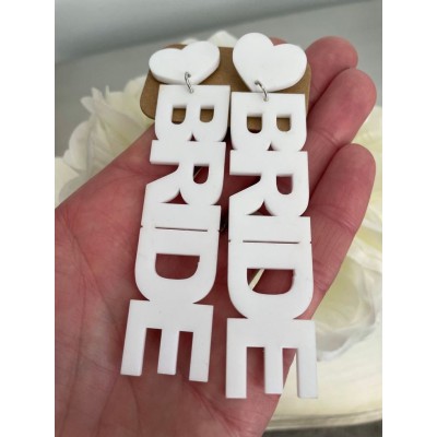 BRIDE Acrylic Earrings