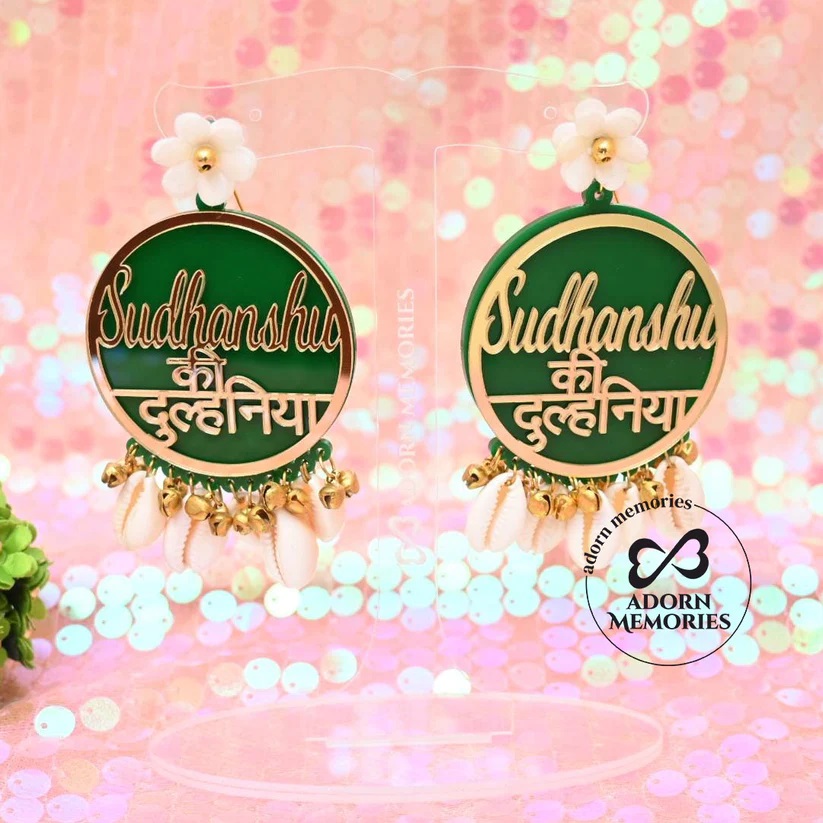 Red customize earrings with white pearl hangings #customisedearrings  #dulhaniyaearrings #swagwalibride #bridalearrings #customisedearings… |  Instagram