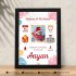 Personalised Newborn Baby Birth Frame with birth details