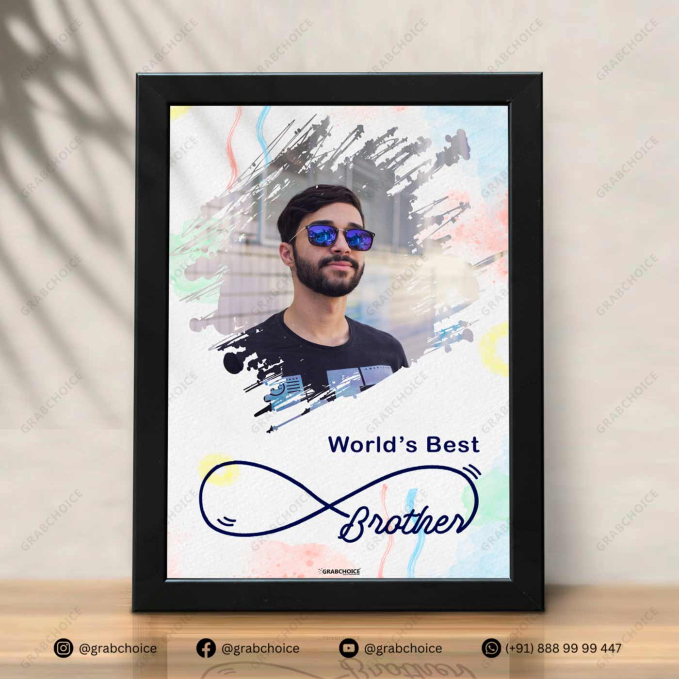 grabchoice personalized worlds best brother infinity photo frame gift1