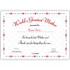 Personalized World's Greatest Mother Certificate