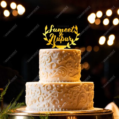 Personalized Cake Topper For Engagement / Wedding  