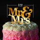 GRABCHOICE Mr And Mrs Cake Topper For Wedding  