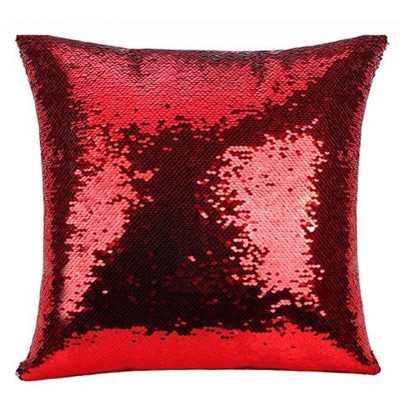 Personalized Photo Magic Pillow -  Square Shape Red