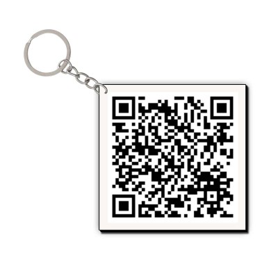 Customized QR Code Keychain