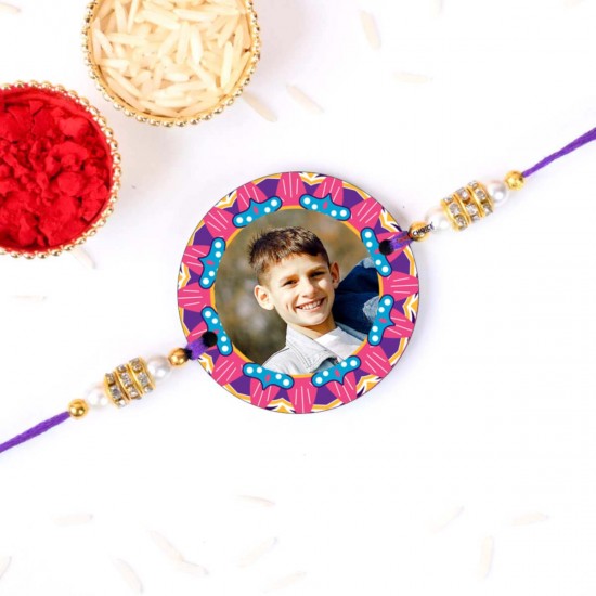 Personalized Photo With Rakhi For Unique Pattern 