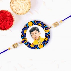 Personalized Photo With Rakhi Mandala Design