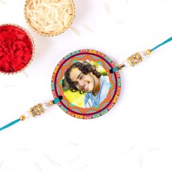 Personalized Unique Mandala Rakhi For Brother Photo