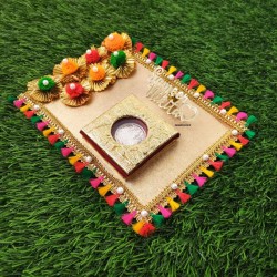 Gold/Silver Coin Shagun Gift Tray