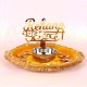 Personalized Haldi Platter with Bride/Groom With Name