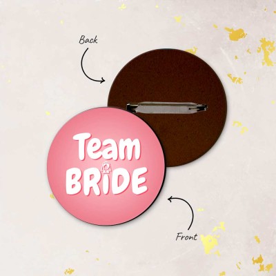 Team Bride Wedding Badges 