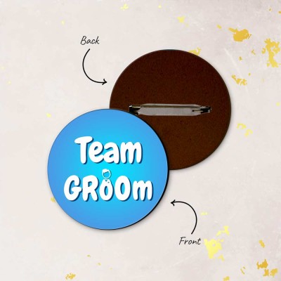 Team Groom Wedding Badge 