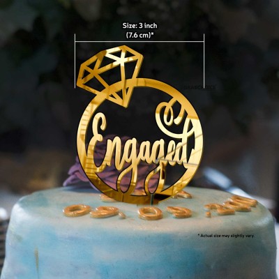 Engaged Cake Topper