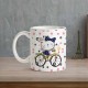 Cute Kitty Cartoon Printed Ceramic Mug