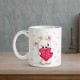 Cute Bear With Heart Printed Ceramic Mug