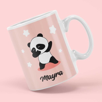 Panda Mug With Name For Kids