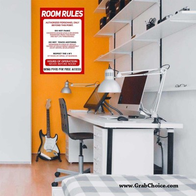 Room Rule Poster