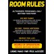 Room Rule Poster