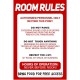 Room Rule Poster