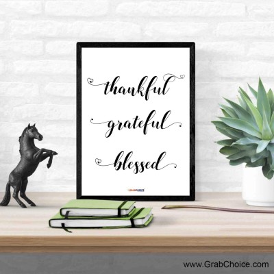 Thankful Grateful Blessed Frame