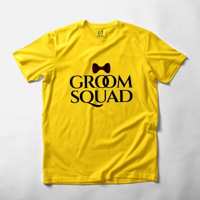 Groom Squad T-shirt For Wedding Ceremony - Round Neck