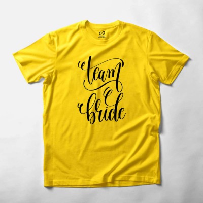 Team Bride T-shirt For Wedding Ceremony 01 - Round Neck