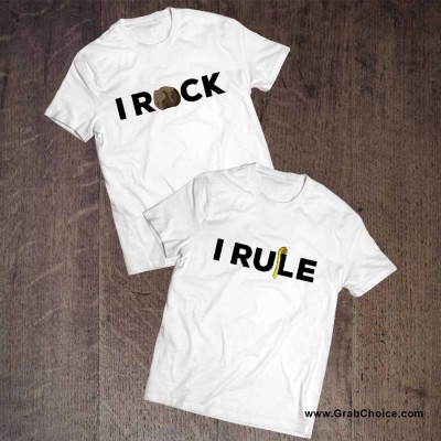 I Rock I Rule Couple T-shirt