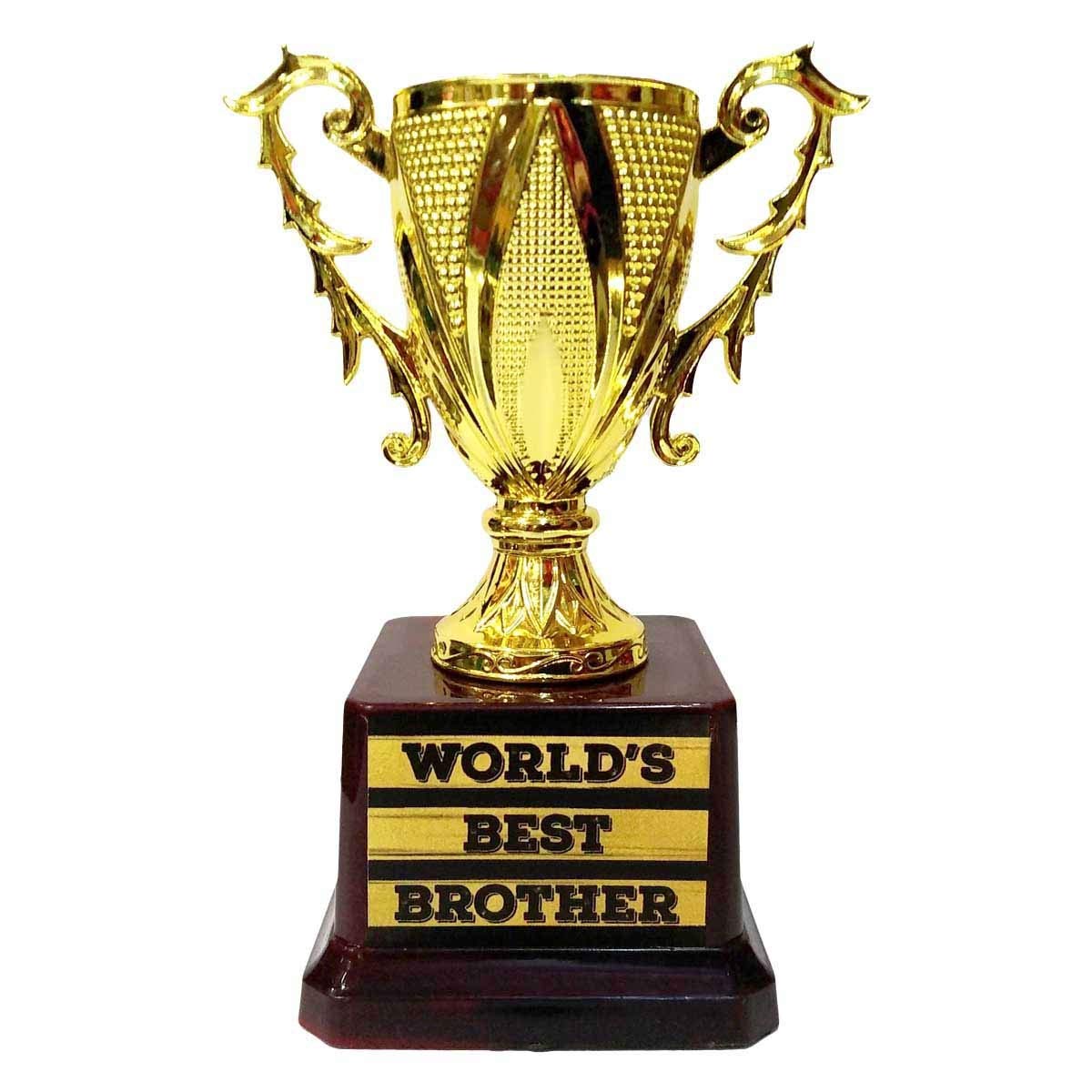 World's Best Brother Trophy | Buy today at www.grabchoice.com